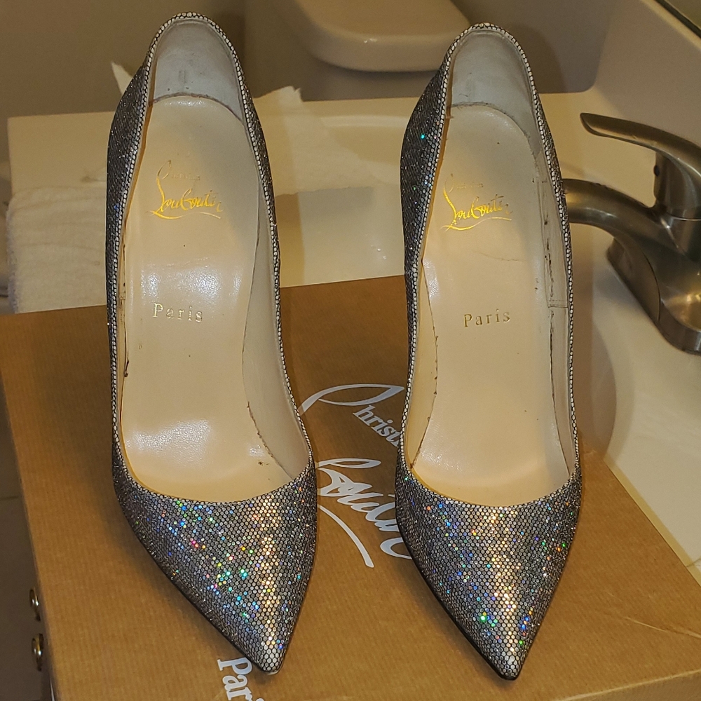 Christian Louboutin glitter heels - Picture 2 of 5